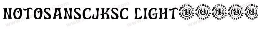 notosanscjksc light字体转换